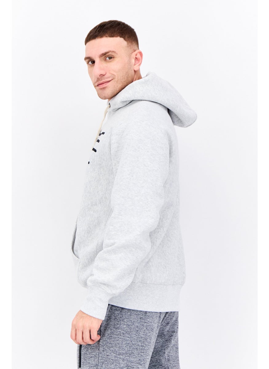 Champion - Men Sportswear Fit Long Sleeve Outdoor Hoodies, Grey Heather - Image 1