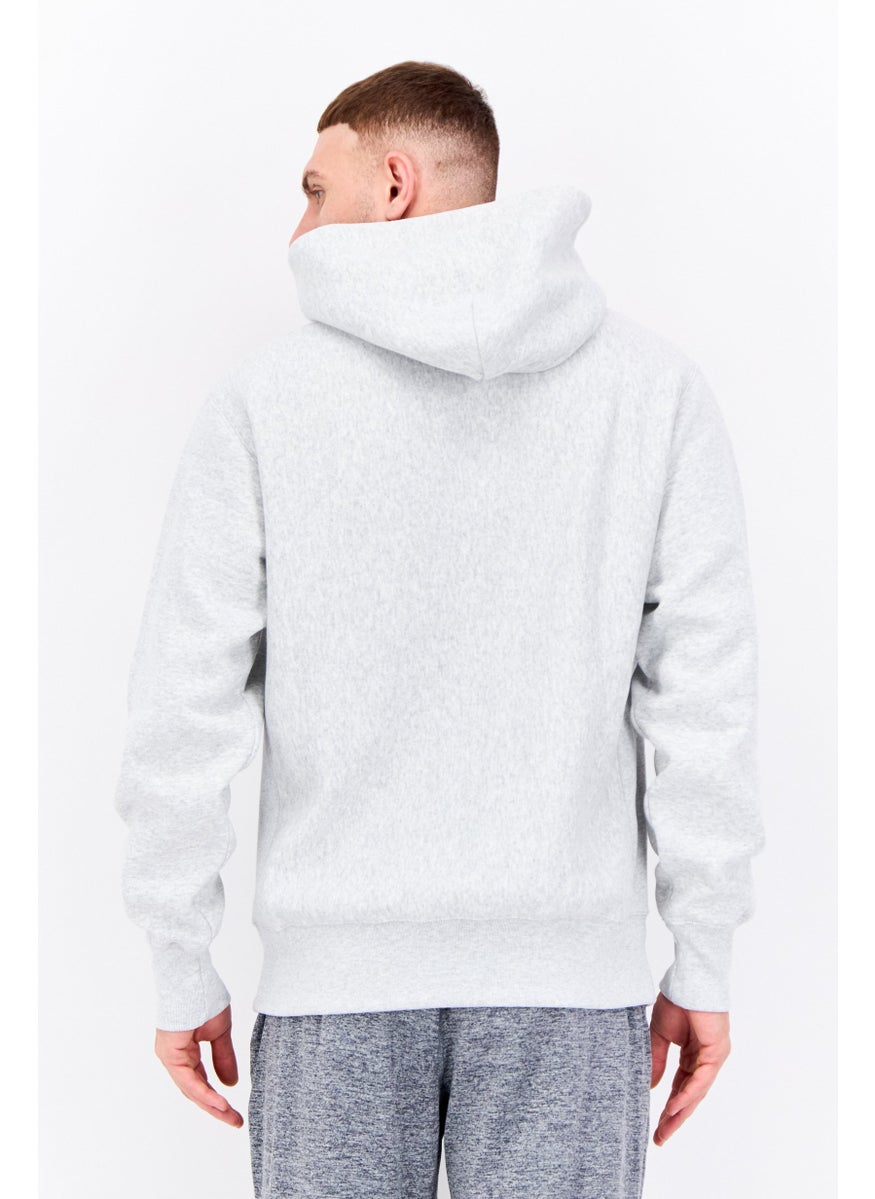 Champion - Men Sportswear Fit Long Sleeve Outdoor Hoodies, Grey Heather - Image 1
