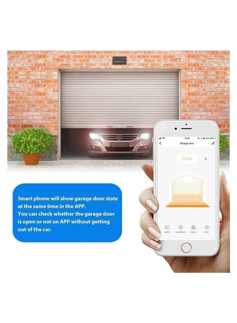 مفتاح واي فاي ذكي لفتح باب المرآب يعمل بنظام واي فاي، مع تطبيق Echo Google Home Smart Life/ Tuya للتحكم، لا يتطلب محورًا - Image 3