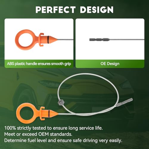 SCITOO 921-045 12669528Oil Dipstick Engine Dipstick Fits for2010-2015 for Chevrolet Camaro 6.2L,2011-2017 for Chevrolet Caprice 6.0L - Image 3