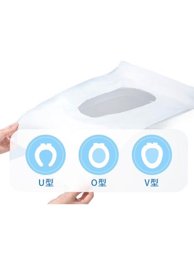 Briars Beianshi Disposable Toilet Seat Covers, Universal Adhesive Pads, Thickened Toilet Seat Protectors, 30 Pieces, 10 Pieces * 3 Packs - Image 1