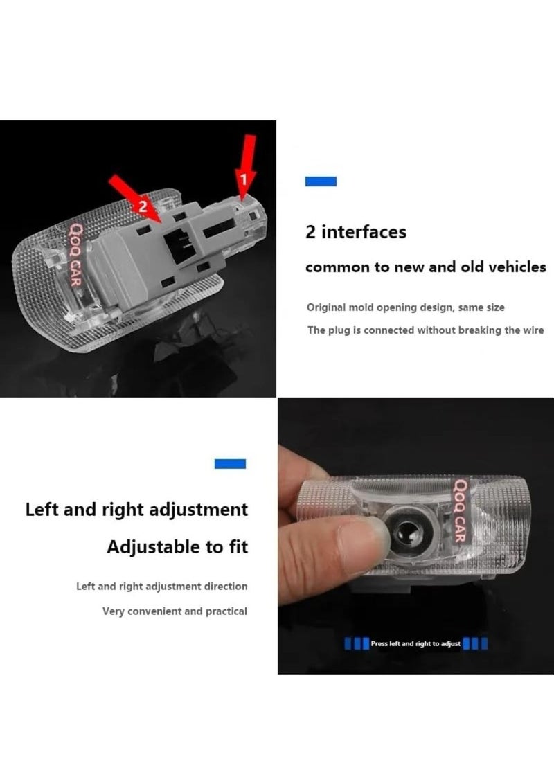 Vierex - Toyota Fortuner Door Logo Light Projector Ghost Shadow laser light Bright Logo No fade Nano Glass Lens Toyota Fortuner 2015 To 2021 - Image 1