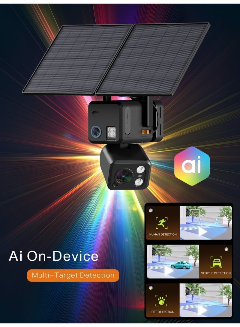 COCO KSA N1 Dual-Connectivity Solar AI Security Camera, Supports Both WiFi and 4G, Dual Lens, Full-Color Night Vision, AOV Recording, 20X Zoom, 20000mAh Battery - Image 4