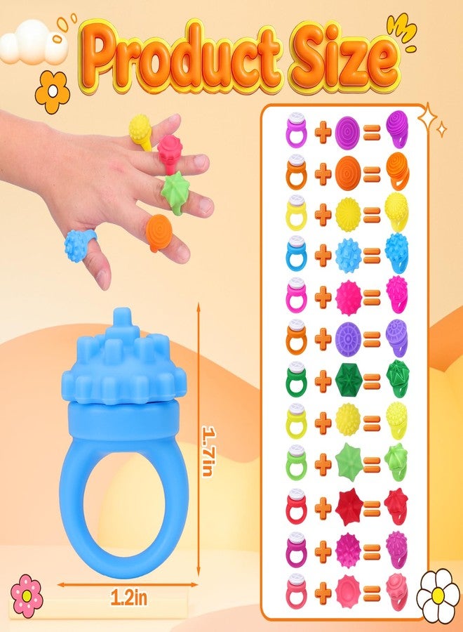 بوسوها حلقات حسية من بوسوها للبالغين - عبوة من 12 حلقة دوارة من السيليكون - لتخفيف التوتر الناتج عن الملمس، مناسبة لمرضى التوحد وفرط الحركة ونقص الانتباه، ألعاب هادئة لتخفيف التوتر، هدايا للحفلات، هدايا صغيرة للجوارب - Image 3