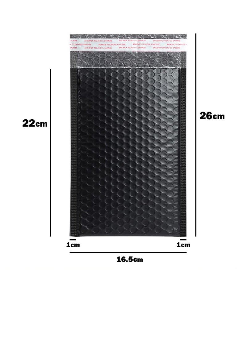 Generic 25PCS Self-Seal Bubble Out Bags,Express packaging bag,Bubble envelope,(Black,26x16.5cm)  - Image 2