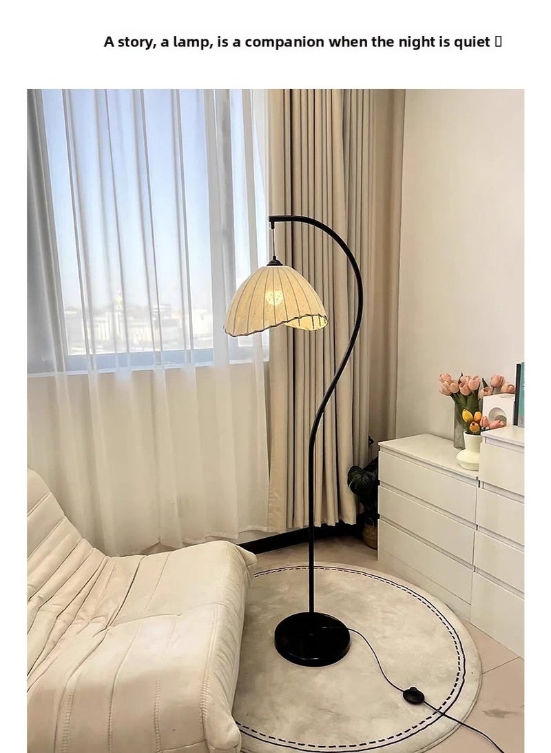 Floor Lamp for Living Room, Vintage Style, High-End Fishing Lamp beside Sofa, Ambient Light for Bedroom Bedside - Image 5