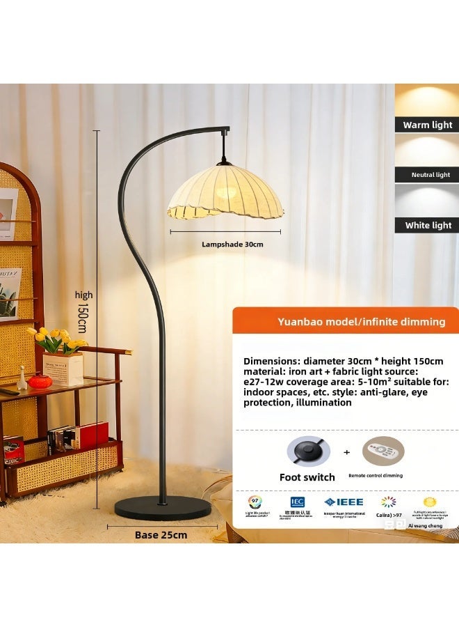 Floor Lamp for Living Room, Vintage Style, High-End Fishing Lamp beside Sofa, Ambient Light for Bedroom Bedside - Image 4