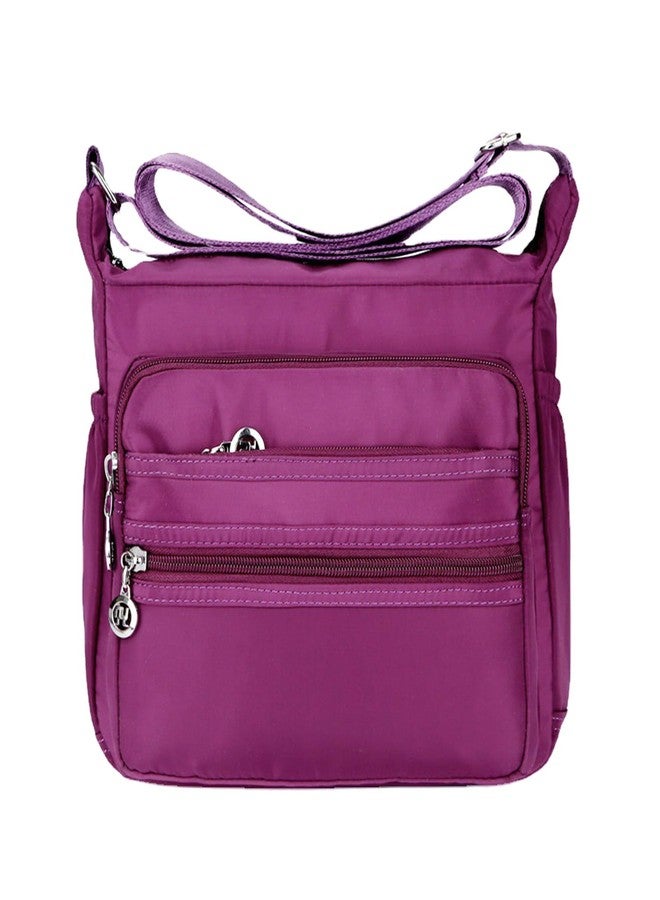 WITERY Crossboby Bags for Women - Lightweight Nylon Shoulder Bag Handbag Waterproof Small Messenger Bag Pocketbooks for Women, Ladies Crossboby Purses Multiple Pockets Travel Puse Tote - Image 1