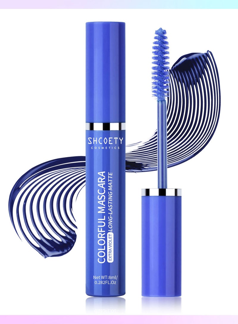 Mascara for Women Sweat Proof Ultra Long Lasting Waterproof Blue