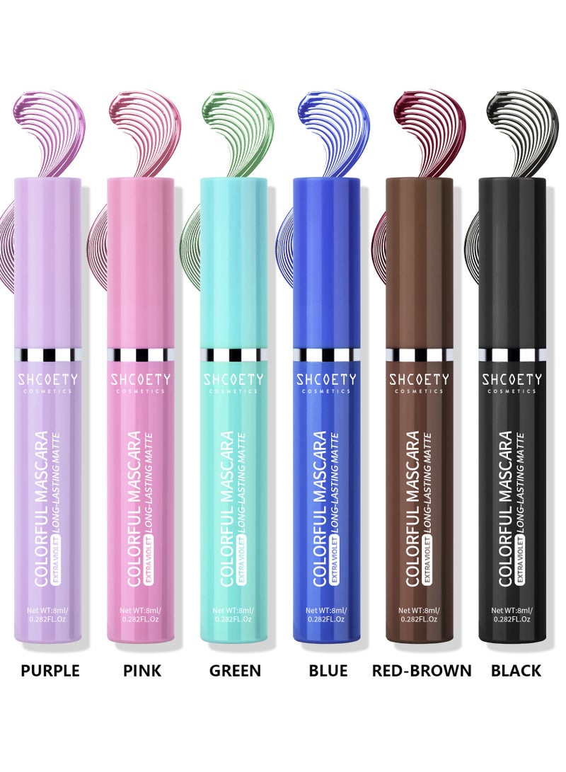 Mascara for Women Sweat Proof Ultra Long Lasting Waterproof Blue