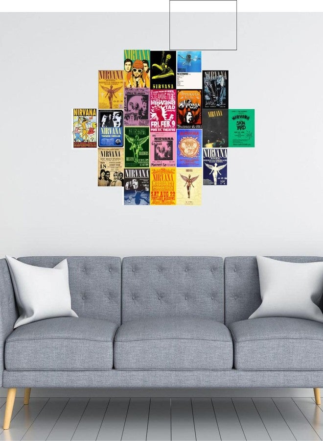 KARTMEN Paper Pack Of 27 Rock Band Wall Collage Retro Nirvana Concert Wall Aesthetic Pictures,Queen Vintage - 4 X 6 Inches Posters For Wall Decoration - Wall Art For Bedroom, Office, Living Room, - Image 3