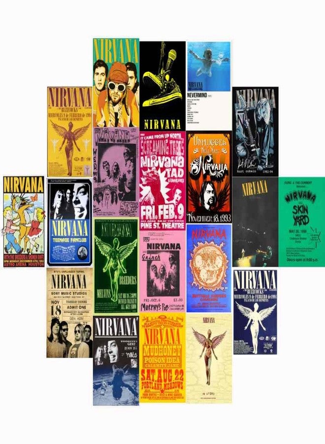 KARTMEN Paper Pack Of 27 Rock Band Wall Collage Retro Nirvana Concert Wall Aesthetic Pictures,Queen Vintage - 4 X 6 Inches Posters For Wall Decoration - Wall Art For Bedroom, Office, Living Room, - Image 2