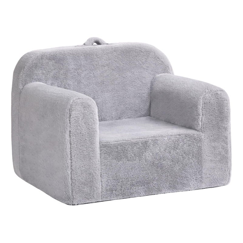 Givjoy Toddler Chair Plush Kids Couch Comfy Kid Sofa Lounger Chair for Bedroom Convertible Toddler Couch for Girls and Boys Reading Chair for Kids