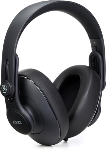 AKG Pro Audio K361 Wired, Over-Ear, Closed-Back, Light Weight, Foldable, Professional Recording Studio Headphones, Studio Monitor Mixing, Podcast, DJ Stereo Headsets, Black - Image 1