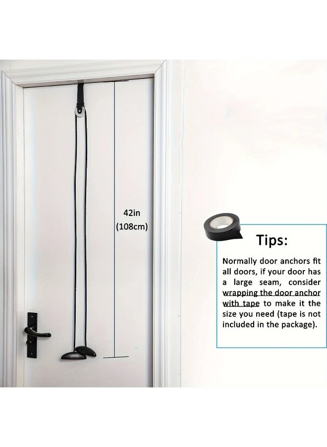 Goolsky Adjustable Shoulder Arm & Back Exercise Rope with Pulley System, 2m-2.5m Length, Portable Fitness Equipment for Post-Surgery Recovery, Durable PVC & Nylon Material, Black - Image 5