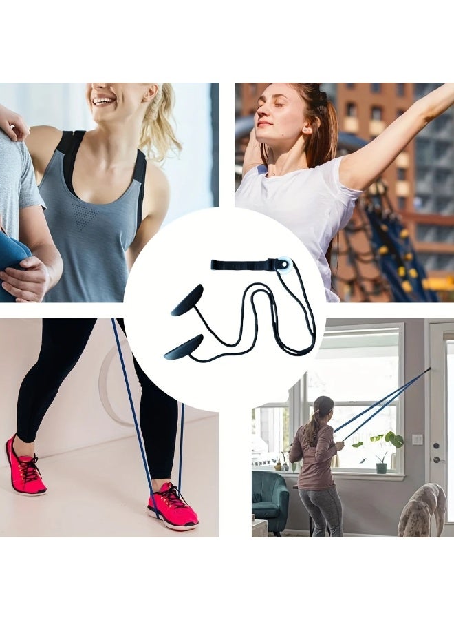 Goolsky Adjustable Shoulder Arm & Back Exercise Rope with Pulley System, 2m-2.5m Length, Portable Fitness Equipment for Post-Surgery Recovery, Durable PVC & Nylon Material, Black - Image 3