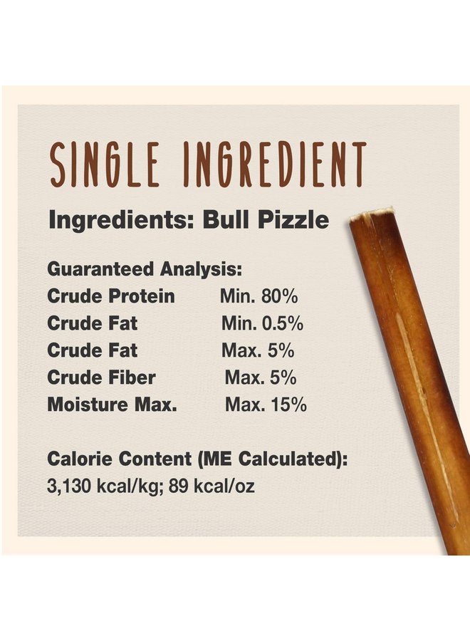 Cadet Bully Hide Sticks for Large Dogs - All-Natural Beef Pizzle, High Protein, Low Fat, Long-Lasting, Grain & Rawhide-Free Dog Chews for Aggressive Chewers, Large (1 Count) - Image 4