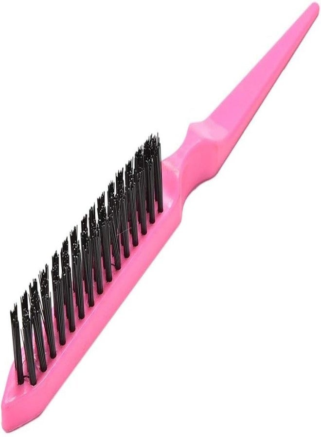 Aternal فرشاة تصفيف الشعر، فرشاة شعر، فرشاة صالون بثلاثة صفوف من الشعيرات، فرشاة مشط ذيل الفأر لتصفيف جذور الشعر - Image 1