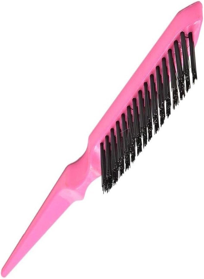 Aternal فرشاة تصفيف الشعر، فرشاة شعر، فرشاة صالون بثلاثة صفوف من الشعيرات، فرشاة مشط ذيل الفأر لتصفيف جذور الشعر - Image 2