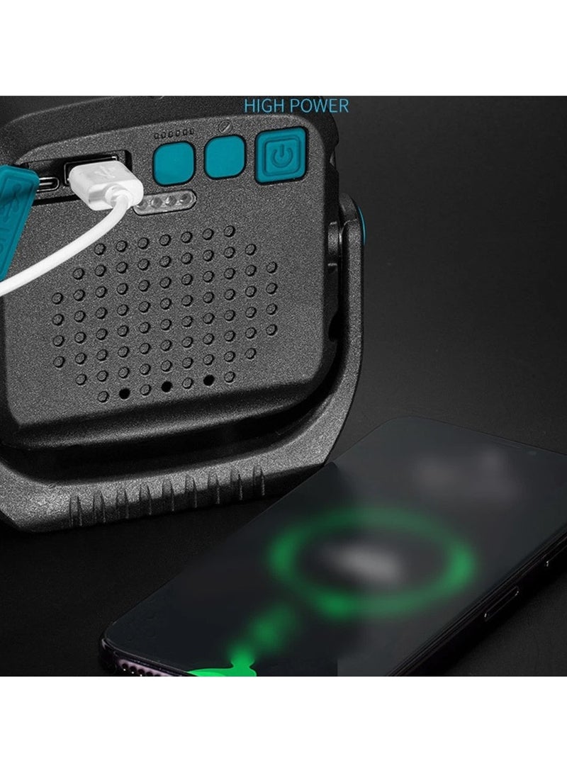 توبيز مصباح توبي CPL-T27 LED الكشاف - 5 ألوان للإضاءة مع 18 وضع إضاءة بطارية 4000 مللي أمبير طوارئ وميض أحمر إضاءة قوية لفترات انقطاع الكهرباء وإصلاح السيارات في الهواء الطلق - Image 5