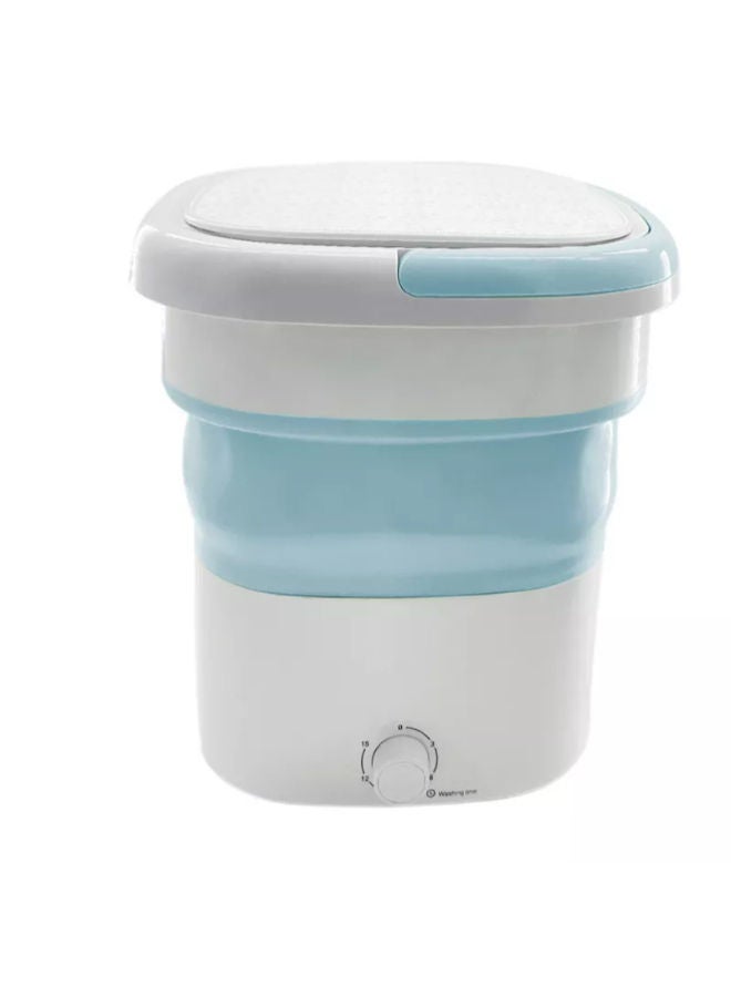SHOPI Small Washing Machine MM Travel Mini Washing Machine, Ultrasonic Ozone Cleaner, Foldable Underwear Washing Machine, 99.9% Cleaning Power, Portable Small Washing Machine (Blue) - Image 1