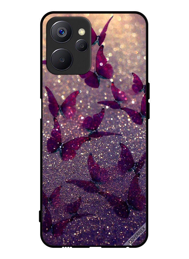 Covernex Protective Case Cover For Realme 9i 5G Glitter Butterflies - Image 1