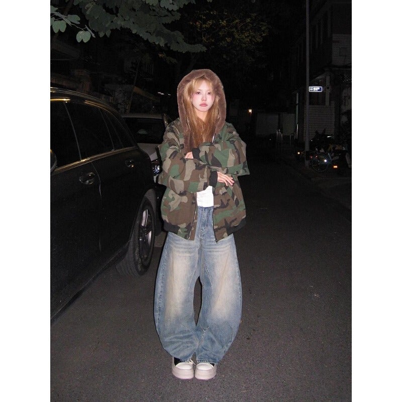 Unisex Classic Denim Jeans Loose Fit Daily Outdoor Wear - Image 5