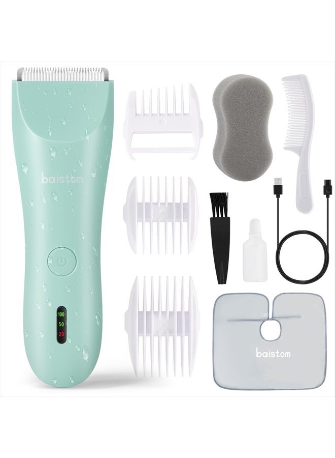 Baistom Baby Hair Clippers, Quiet & Dual-Mode Hair Cutting for 0-12, Waterproof Rechargeable & Cordless Hair Trimmer for Infant Toddler & Kids - Image 1