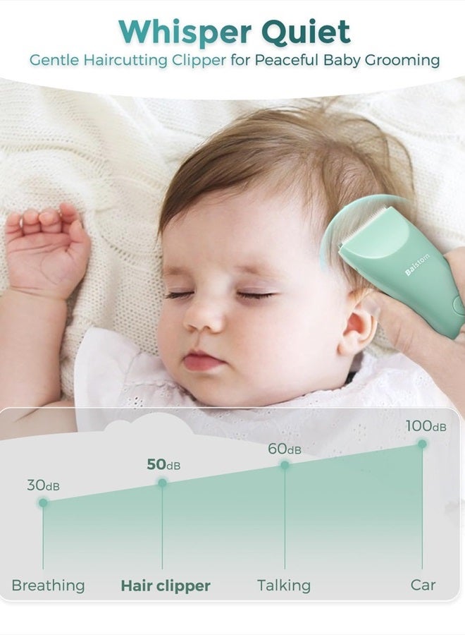 Baistom Baby Hair Clippers, Quiet & Dual-Mode Hair Cutting for 0-12, Waterproof Rechargeable & Cordless Hair Trimmer for Infant Toddler & Kids - Image 2