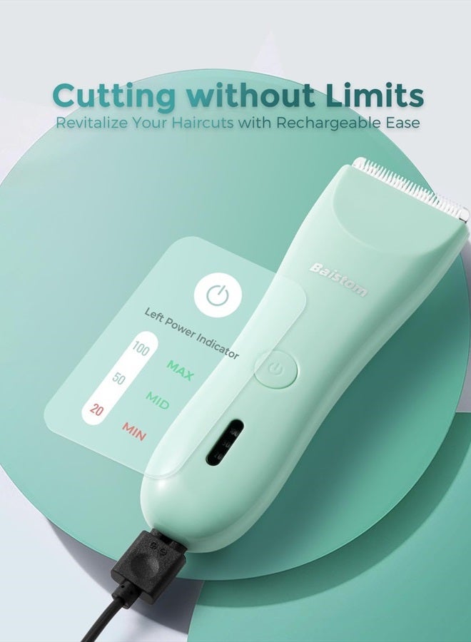 Baistom Baby Hair Clippers, Quiet & Dual-Mode Hair Cutting for 0-12, Waterproof Rechargeable & Cordless Hair Trimmer for Infant Toddler & Kids - Image 5
