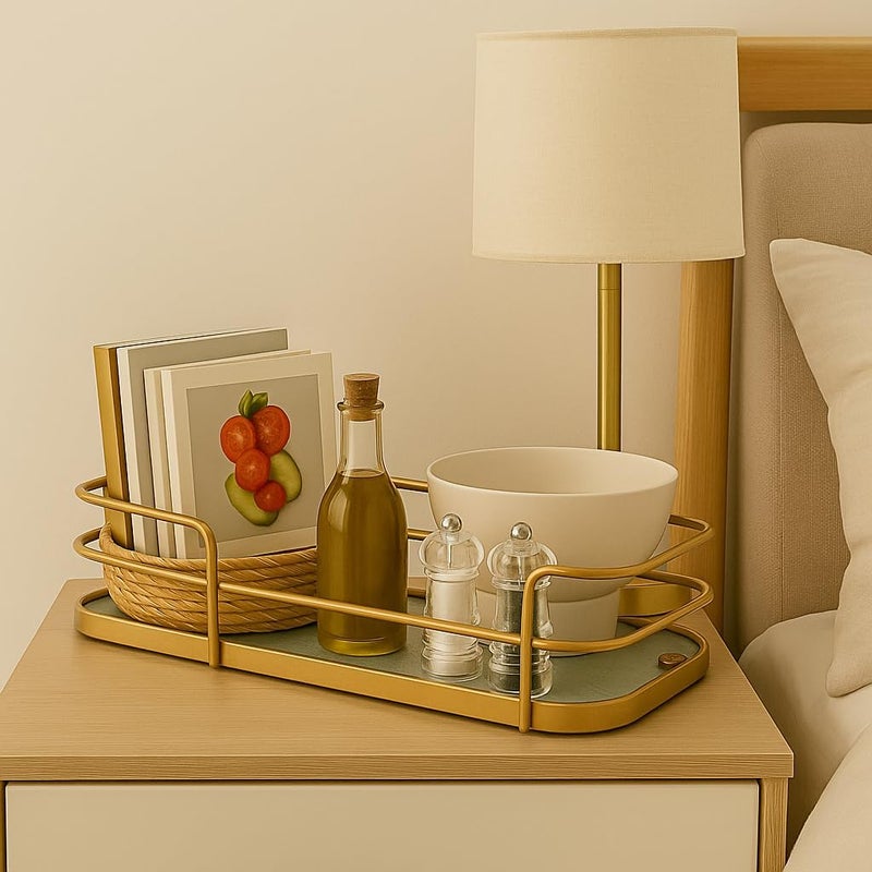 BS B&S Wall Mount Gold Metal Bathroom Shelf - Image 4