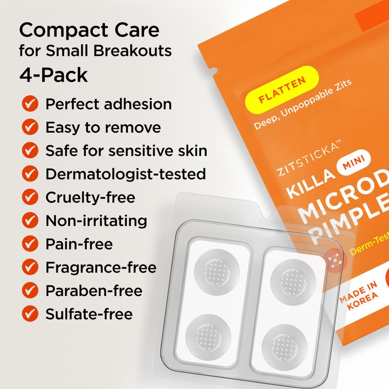 ZitSticka Killa Pimple Patches for Face - World's Most Potent Pimple Patch with Fast-Acting Microdarts - Starts Working within 6 Hours for Deep, Early-Stage Zits - Mini 16 Count - Image 5