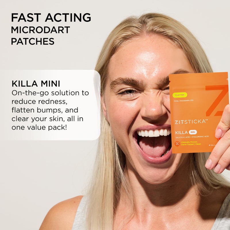 ZitSticka Killa Pimple Patches for Face - World's Most Potent Pimple Patch with Fast-Acting Microdarts - Starts Working within 6 Hours for Deep, Early-Stage Zits - Mini 16 Count - Image 4