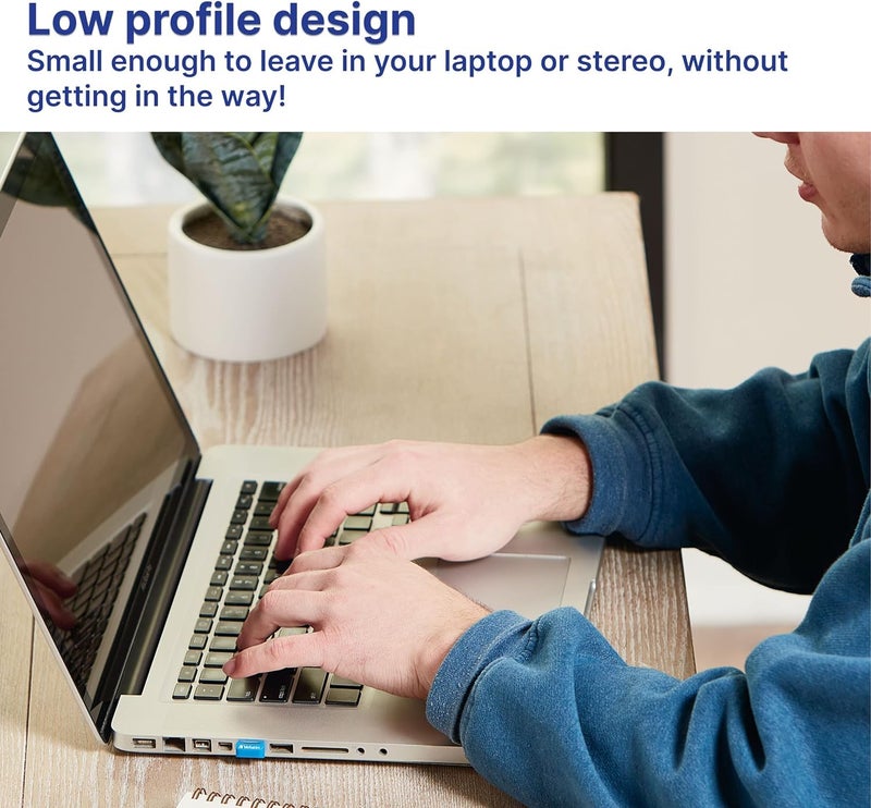 Verbatim 32GB Store 'n' Stay Nano USB 3.2 Gen 1 Flash Drive Snag-free Low Profile Thumb Drive - Blue - Image 4