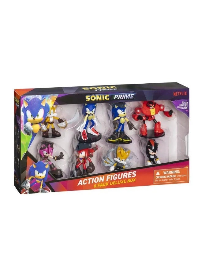 SONIC - Sonic Prime Series 2 8-Pack Collectible Action Figures Set - Image 1