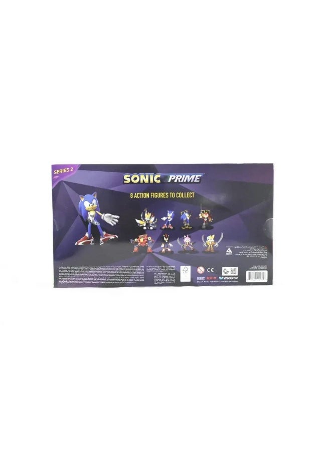 SONIC - Sonic Prime Series 2 8-Pack Collectible Action Figures Set - Image 1