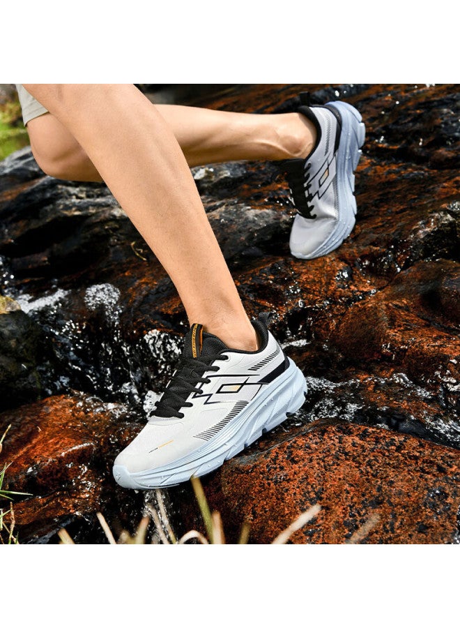 Lotto Men's Casual Outdoor Hiking Sports Leather Waterproof Trail Running Shoes Water Blue Size 43 - Image 1