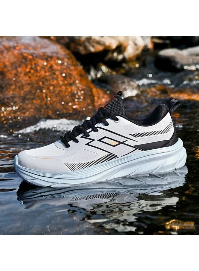 Lotto Men's Casual Outdoor Hiking Sports Leather Waterproof Trail Running Shoes Water Blue Size 43 - Image 3