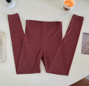 Versatile Acid Bathing Skin High Elasticity Seamless Thin Heat Self-Generating Slimming Autumn Suit Long Sleeve Warm Thermal Und Black pants  - Image 3