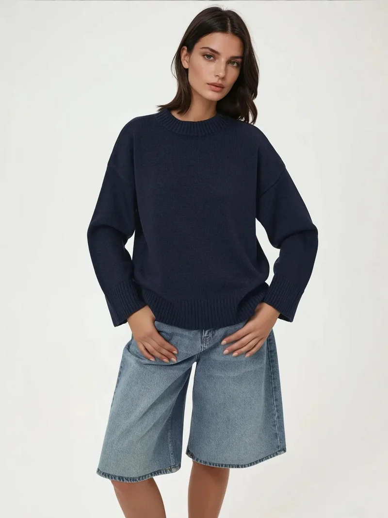 HICCUP Crew Neck Cozy Sweater