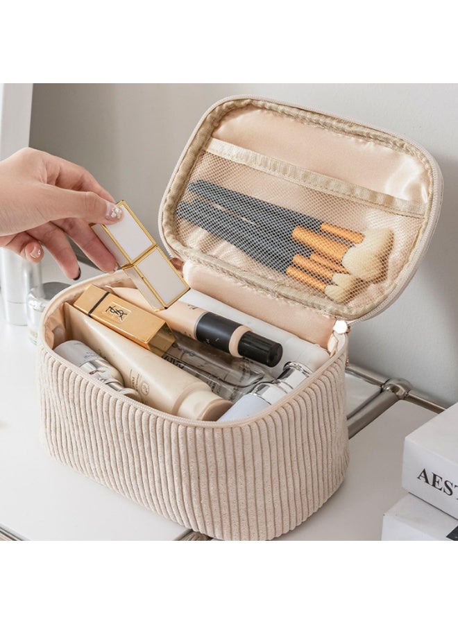 طقم حقائب مكياج من 4 قطع - حقائب مستحضرات تجميل، وحقائب مكياج، وحقائب أدوات زينة للنساء والفتيات، مثالية للسفر ورحلات العمل والتنظيم اليومي - Image 5