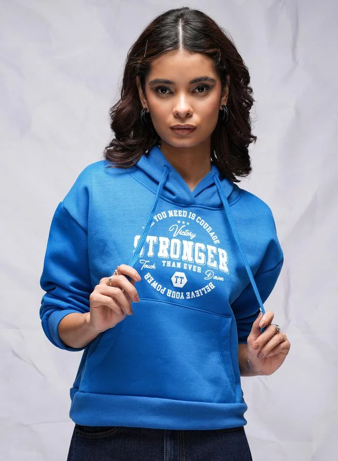 Tokyo Talkies Graphic Print Relaxed Fit Hoodie by Styli