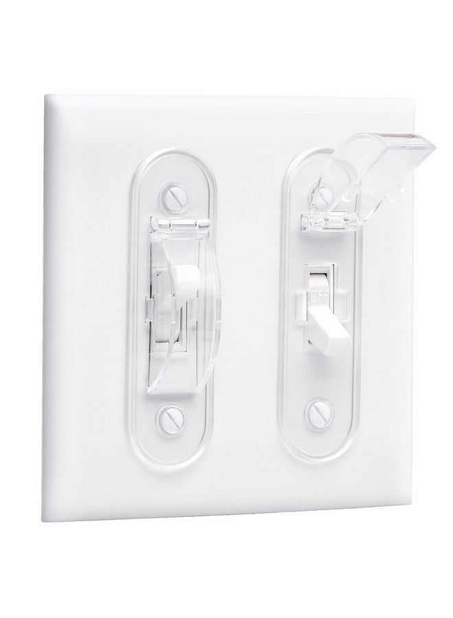 CLYMENE Wall Switch Guard, Childproof Light Switch Cover Guard | Toggle Style | Light Switch Protection | Lock Toggle Switch in On or Off Position | 1 Pack, Clear - Image 1