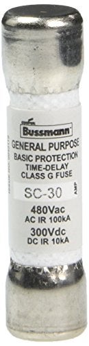Bussmann SC-30BC 30 Amp Time-Delay Class G Melamine Tube, 600V UL Listed 1-In Bag - Image 5