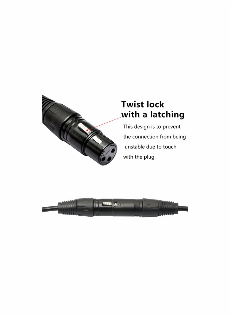 Excefore XLR 3pin to RJ45 Female Adapter Cable,XLR Male to RJ45 Network Connector Extension Cable Use Cat5 Ethernet for DMX-CON Controller Series-1.1Ft  - Image 4