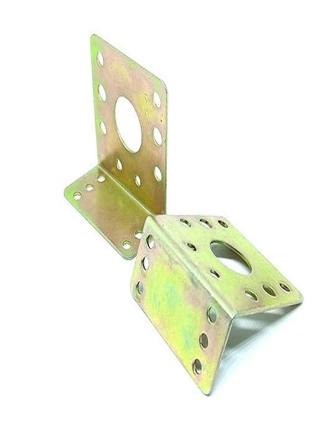 TESTIN ELECTRONICS Pack of 2 Pcs DC Geared Motor Clamp L Shaped Motor Mount Mounting Bracket - Image 1