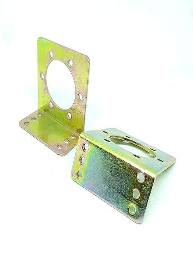 TESTIN ELECTRONICS Pack of 2 Pcs DC Geared Motor Clamp L Shaped Motor Mount Mounting Bracket - Image 2