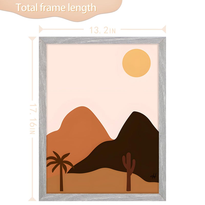 Picrit 12x16 Picture Frame  Photo Frame for Wall Mounting Diaplay  Gray - Image 5