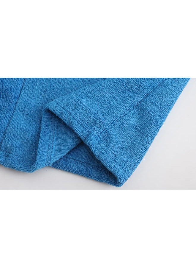FunnyPaja Kids Soft Towel Hooded Robe Cotton Bathrobe for Boys 5-16 Years Blue 13-14 Years - Image 5