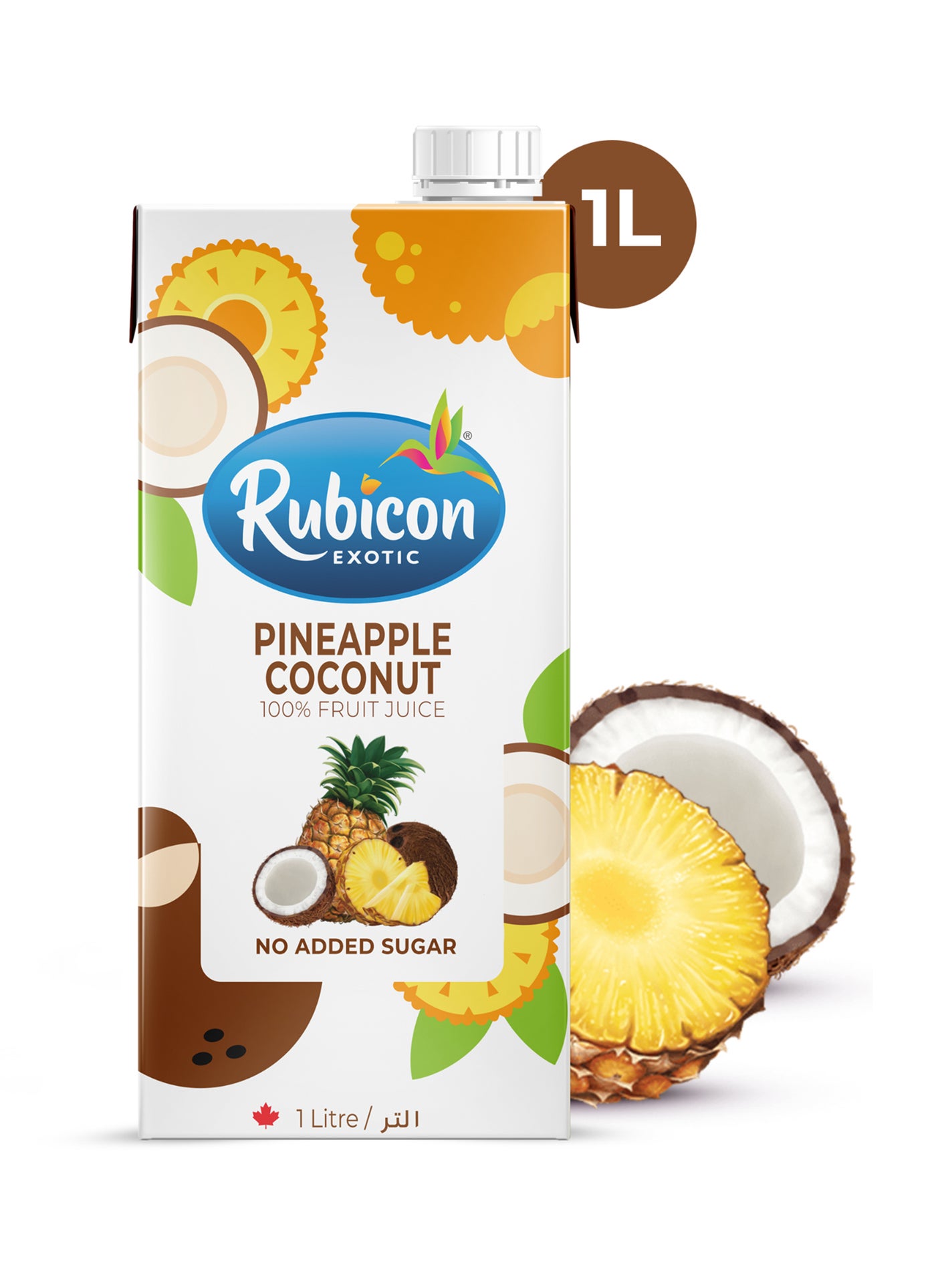 Rubicon Pineapple Coconut Fruit Juice, No Added Sugar
